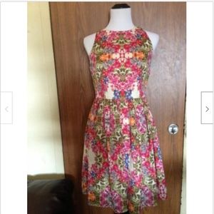 MAGGY LONDON Polyester Floral Print Dress SZ 4